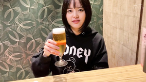 Asian teen likes beer and hot sex