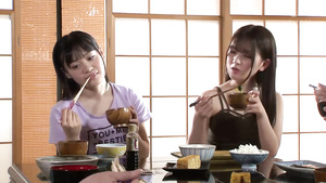 Sweet asian teens threesome sex