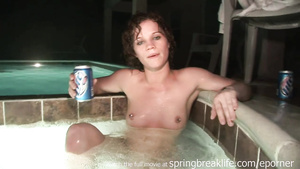 Naughty Tub Afterparty with drunk girl