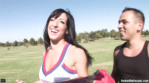 Busty Tits Lady Likes Hard Poles - gangbang porn