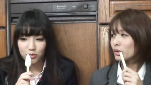 Japanese school lesbians hook up and get each other off after school