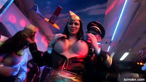 Busty drunk sluts in the local night club