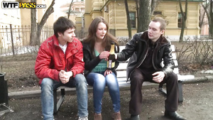 Casual Girl Has Intercourse With Two Guys