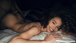 Cute babe Cecilia Lion smiles while getting fucked