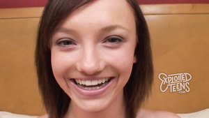 Petite amateur damsel POV sex clip