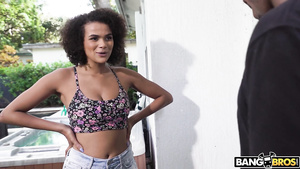 ebony prankish teen Alina Ali hot sex