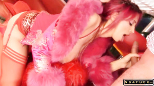 Crazy Bombshell Porcha Sins With Pink Hair Gets A Rough, Hard Sex