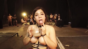 Latina kinky slut Bukkake porn video