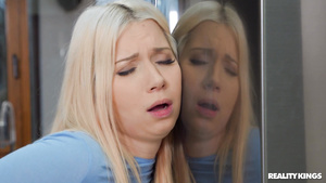 Roxy's husband pulls down her sweat pants and screws her hard.