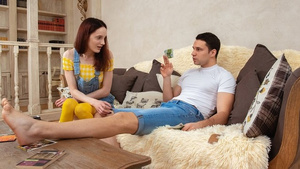 SIS.XOZILLA PORN MOVIES. Teenager with red hair looks fragile but stepbro