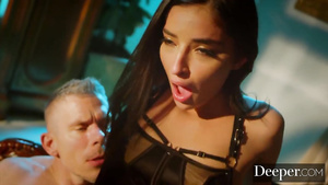 Deeper. Dominant Emily uses Mick for whatever she desires