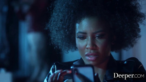 Deeper. Demi ambushes boyfriend with ebony reverse gangbang