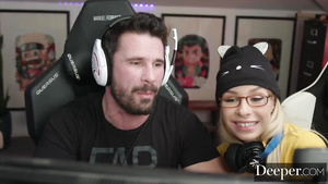 Deeper. Gamer Girl Carmen Caliente Plays A Different Game