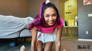 Perverted whore breathtaking POV video