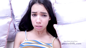 Eighteen Years Old 19 sweetie shows dick sucks skills in studio