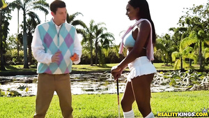 Big-Bottomed Ebony MILF Squats On My Hungry Pink Dick