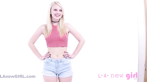 Cute Blond rims and gets hard made love at audition