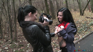 Girlfriends - Public Twat Eating Woodland Walk 1 -
