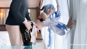 Asian cosplay lewd spinner hard porn clip
