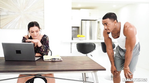 Mind-blowing interracial office sex with Alice Visby