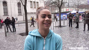 Funny ebony amateur girl wants extra cash for sex