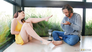 Shameless babe Nickey Huntsman masturbates for Lucas Frost