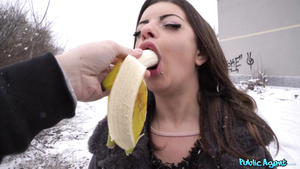 Horny bitch in black stockings pleasuring Erik in POV