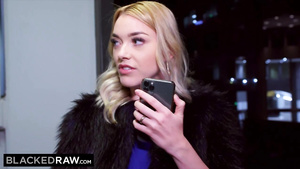 BLACKEDRAW Blond Hair Babe Gets some BIG BLACK COCK when her BF Ditches her - Anny aurora