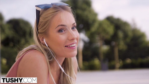 Cock-obsessed Emelie Seduces her Roommates' Rich Dad