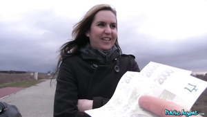 Public Agent - Blond Hair Babe Sucking And Fucks In Car 1 - Lina Cors