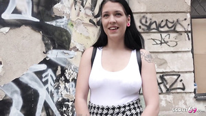 Salacious hussy with big natural boobs interesting adult clip