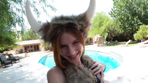 Lustful ginger Viking girl Jane Rogers crazy xxx video