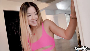 Shameless asian stepsister Lulu Chu crazy sex video