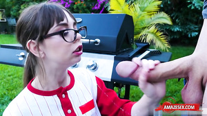 Hot Babe sister fellatio and ejaculate