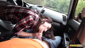 Fake Driving School - Exciting Learner Banged On All Fours Style 1 - Kristy Black