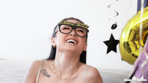 Lustful teens Lulu Chu and Alexis Tae crazy porn movie