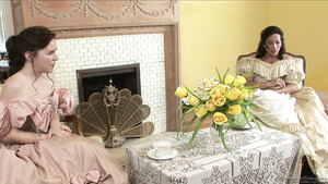 Victorian lesbies thrilling sex clip