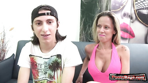 Horny porn actress copulation and ejaculate