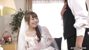 Asian bride Aiko Endo incredible sex clip