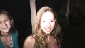 Bosomy college bitch takes ejaculate