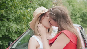 Lewd MILF and teen horny porn video