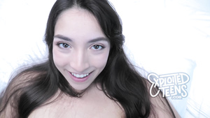 This POINT OF VIEW features a tantalizing Spic coed with some hair on