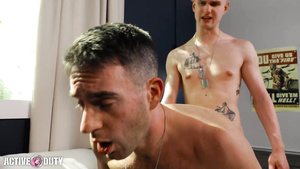 New Muscle Hunk Recruit Flip Fucks wt Jock Soldier