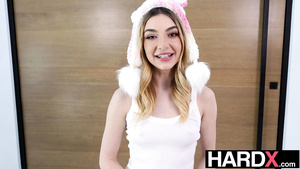 Petite Blond Hard Sex Railed While Doing The Splits