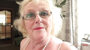 Horny granny Claire erotic solo video