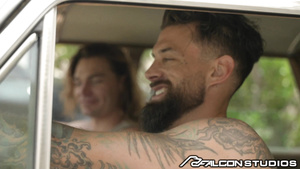 Mega Steamy Hunk Barebacks Long Haired Jock After Surfing