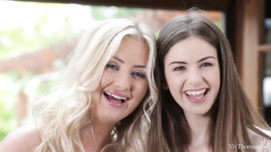 Cayla Lions & Stella Cox Art Of Kissing Lesbian Sex