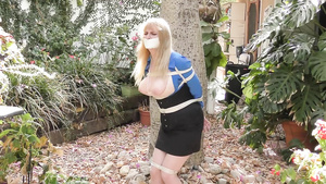 Secretary bondage outdoor bdsm video