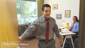 Awkward Hunk Finally Fucks Boss At Work - The Office Ga