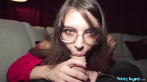 Miriam hipster teen in glasses POV porn